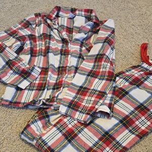 Womens Old Navy Plaid Pajamas Size Medium